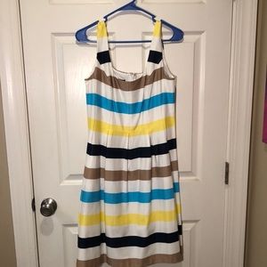 Nine West striped fit and flare dress